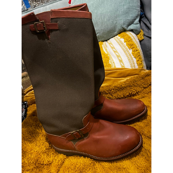 Men\'s Chippewa Descaro Viper Cloth Snake Boots 10.5